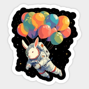 space bunny Sticker